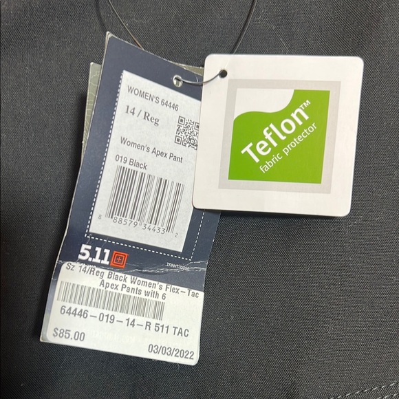 5.11 Women's Black Apex Pants - Picture 4 of 16